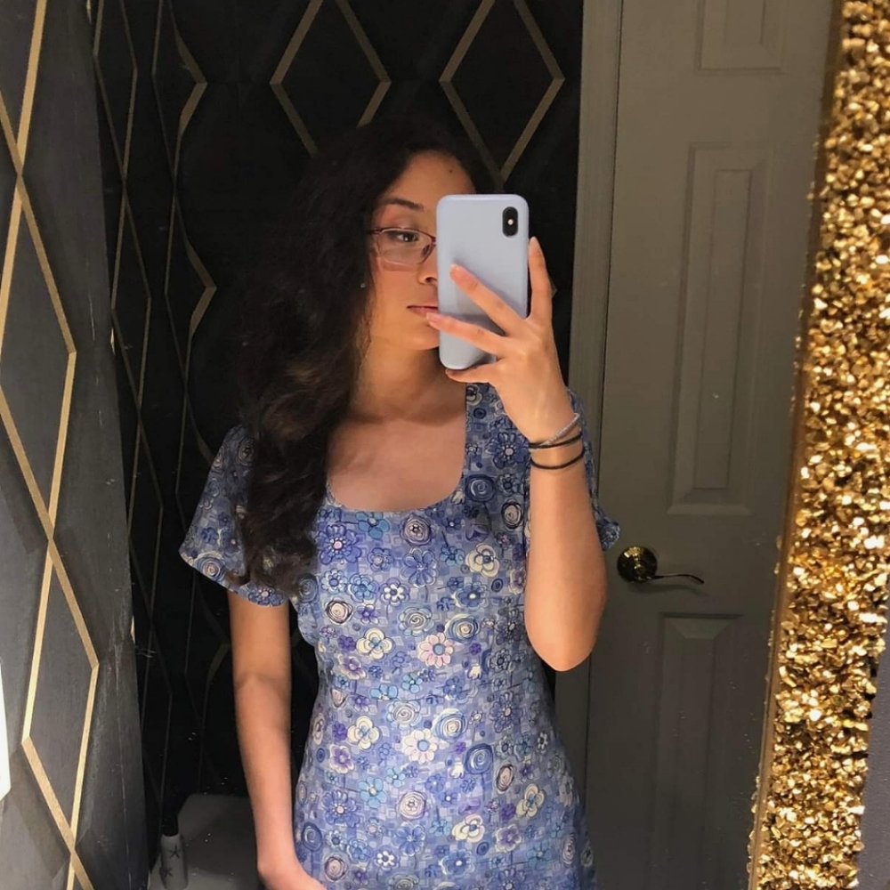 Pariscope Size 7 Dress Floral Pattern